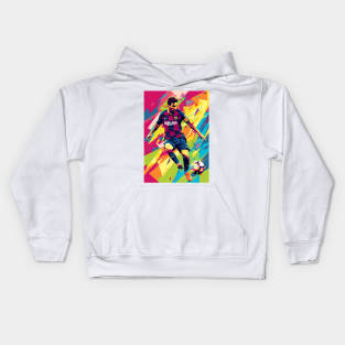 Lionel Messi Pop Art Kids Hoodie